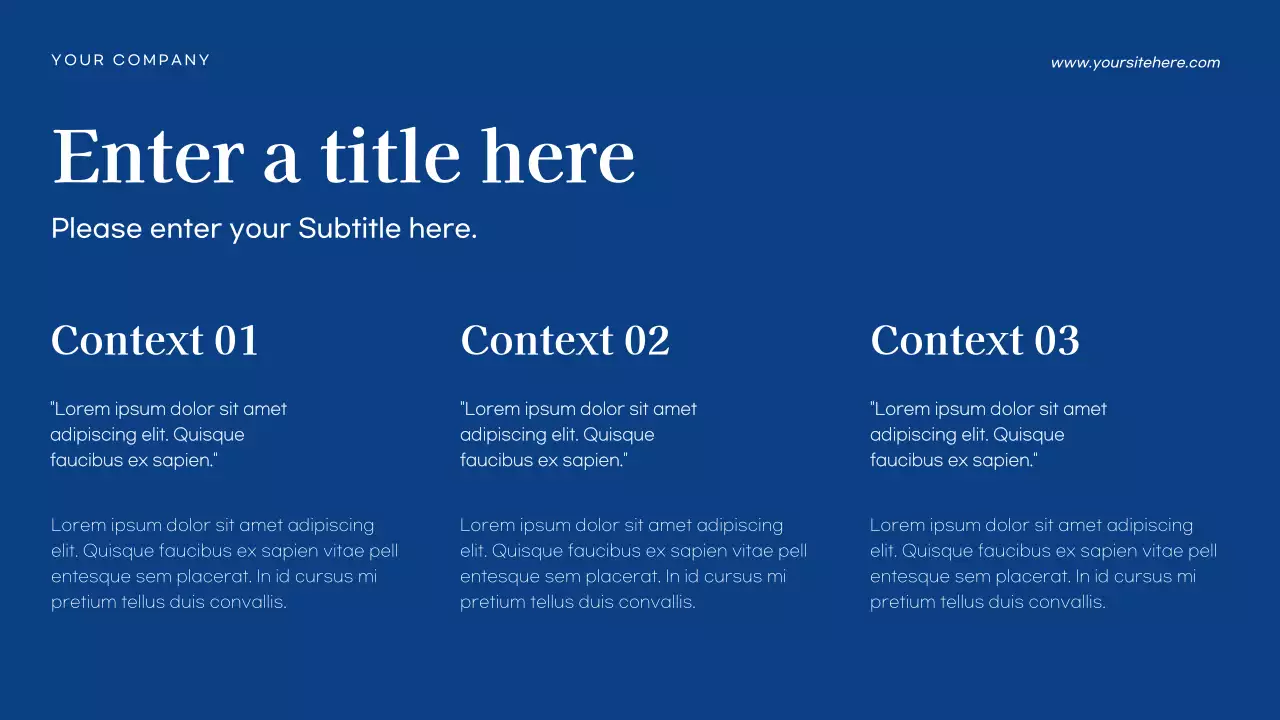 blue modern business document