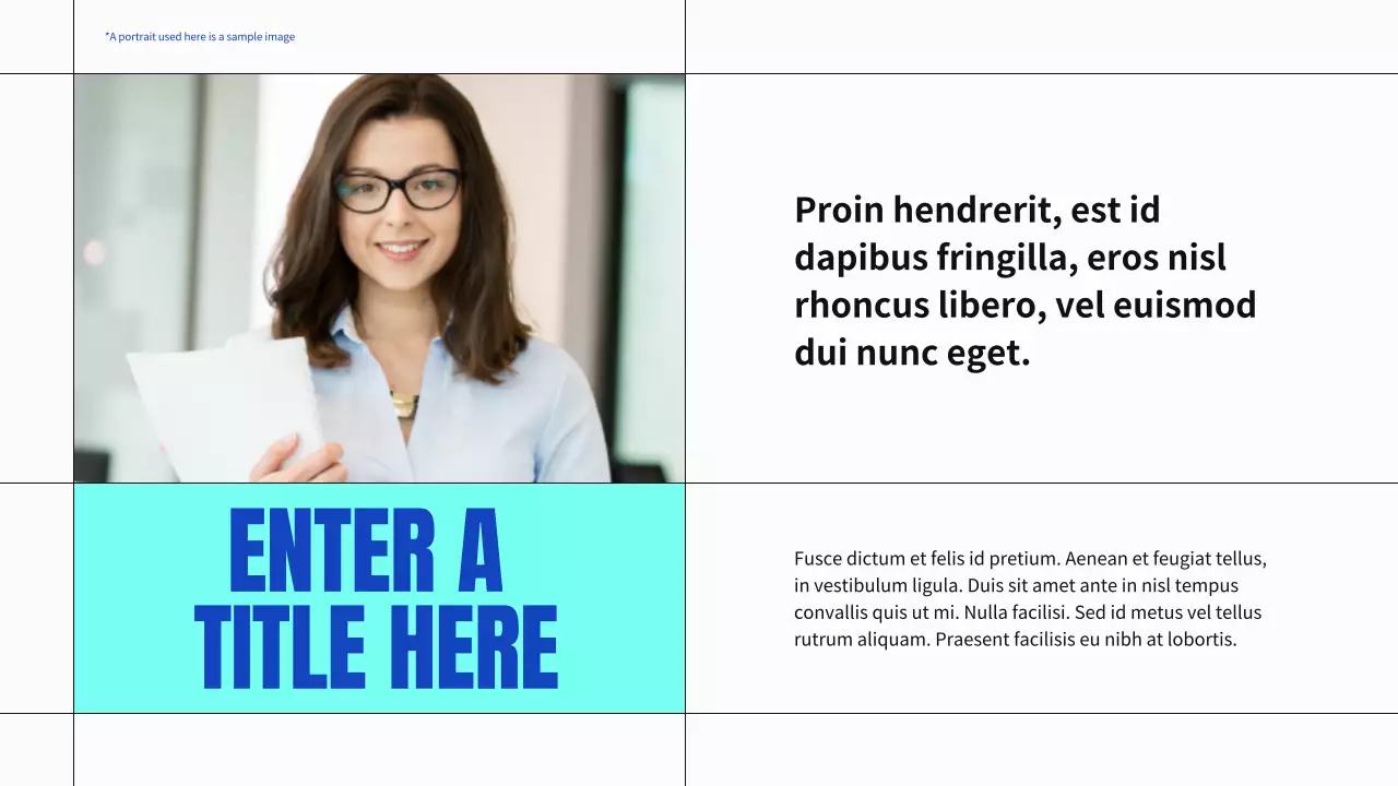 blue modern business profile