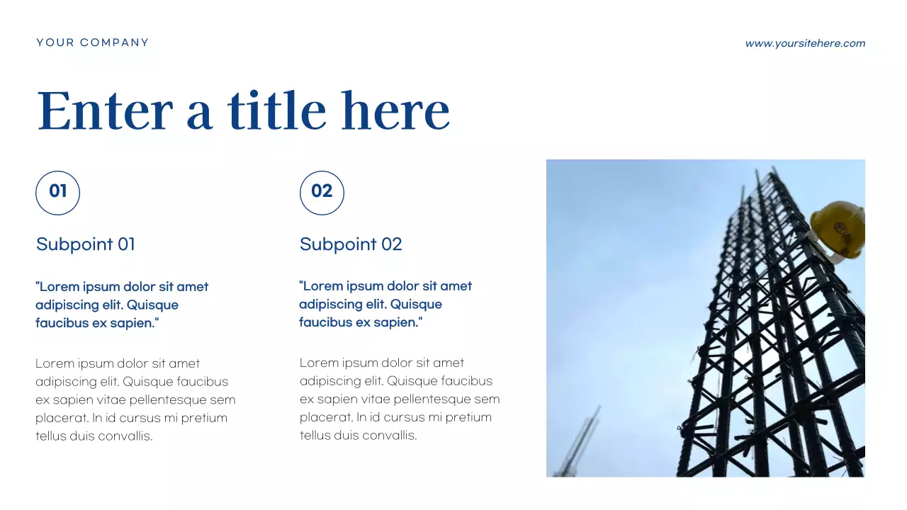 blue modern business document