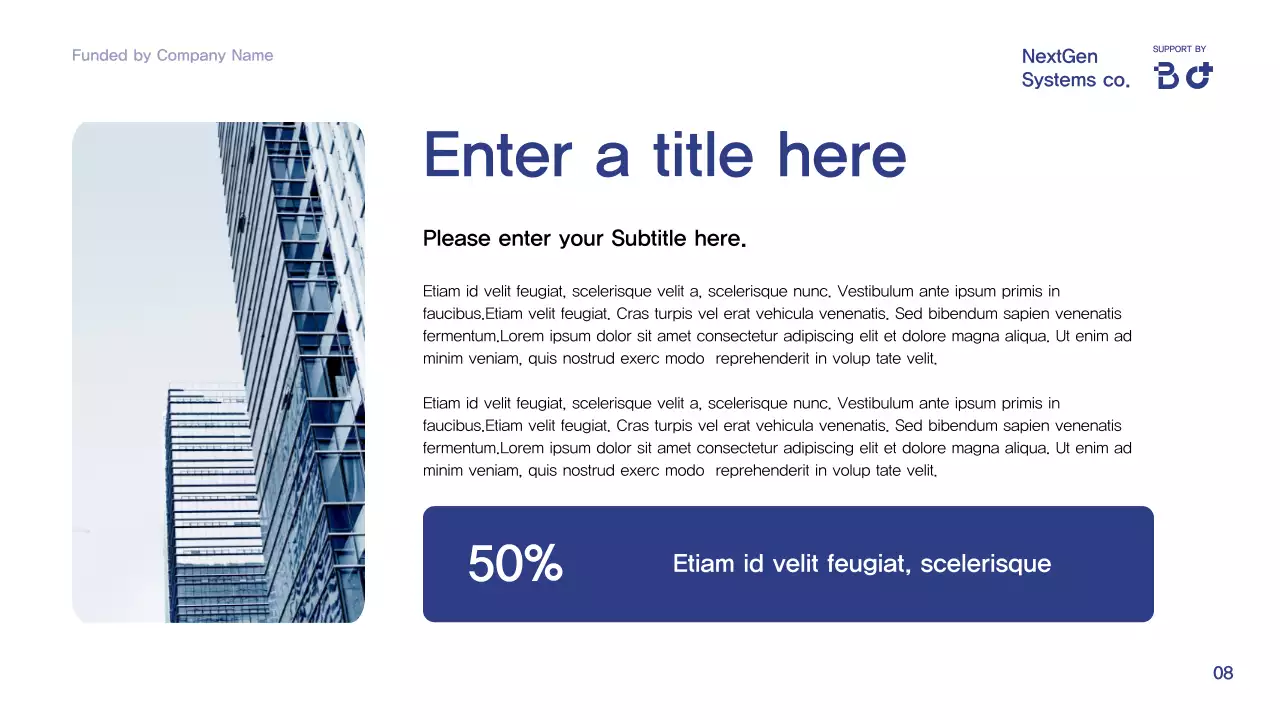 blue modern conference announcement