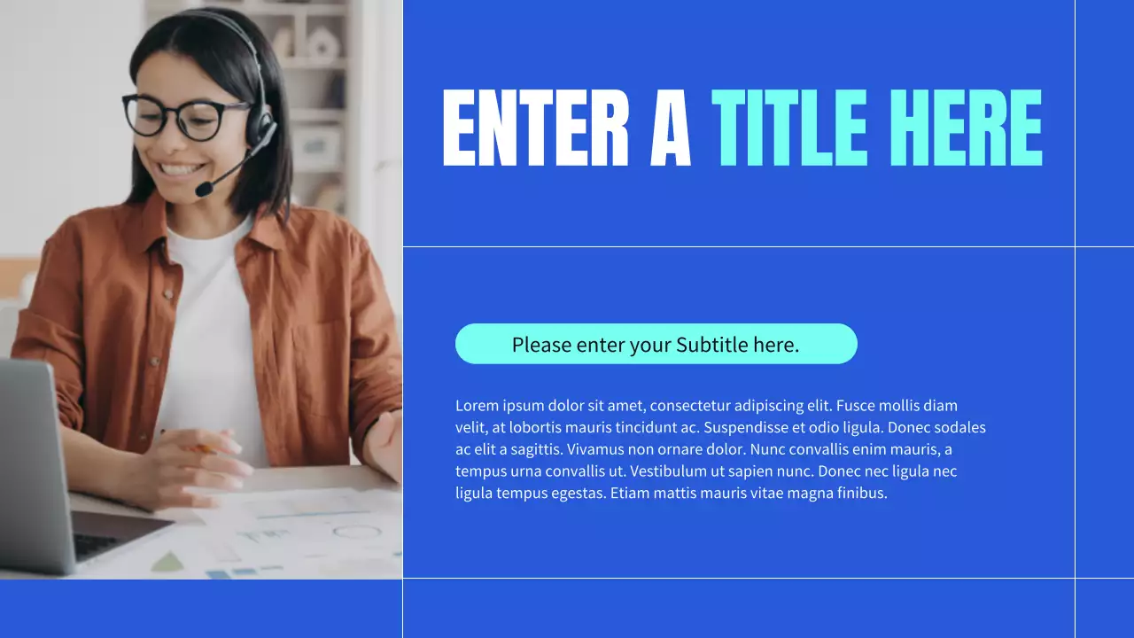 blue modern business profile