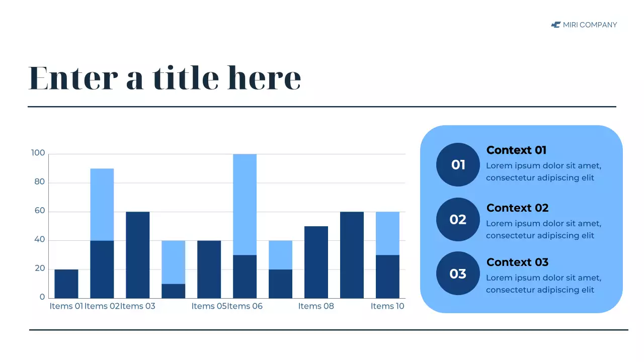 blue modern business report