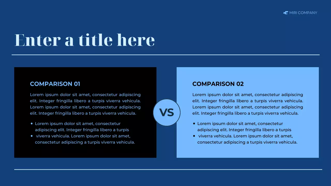 blue modern business report