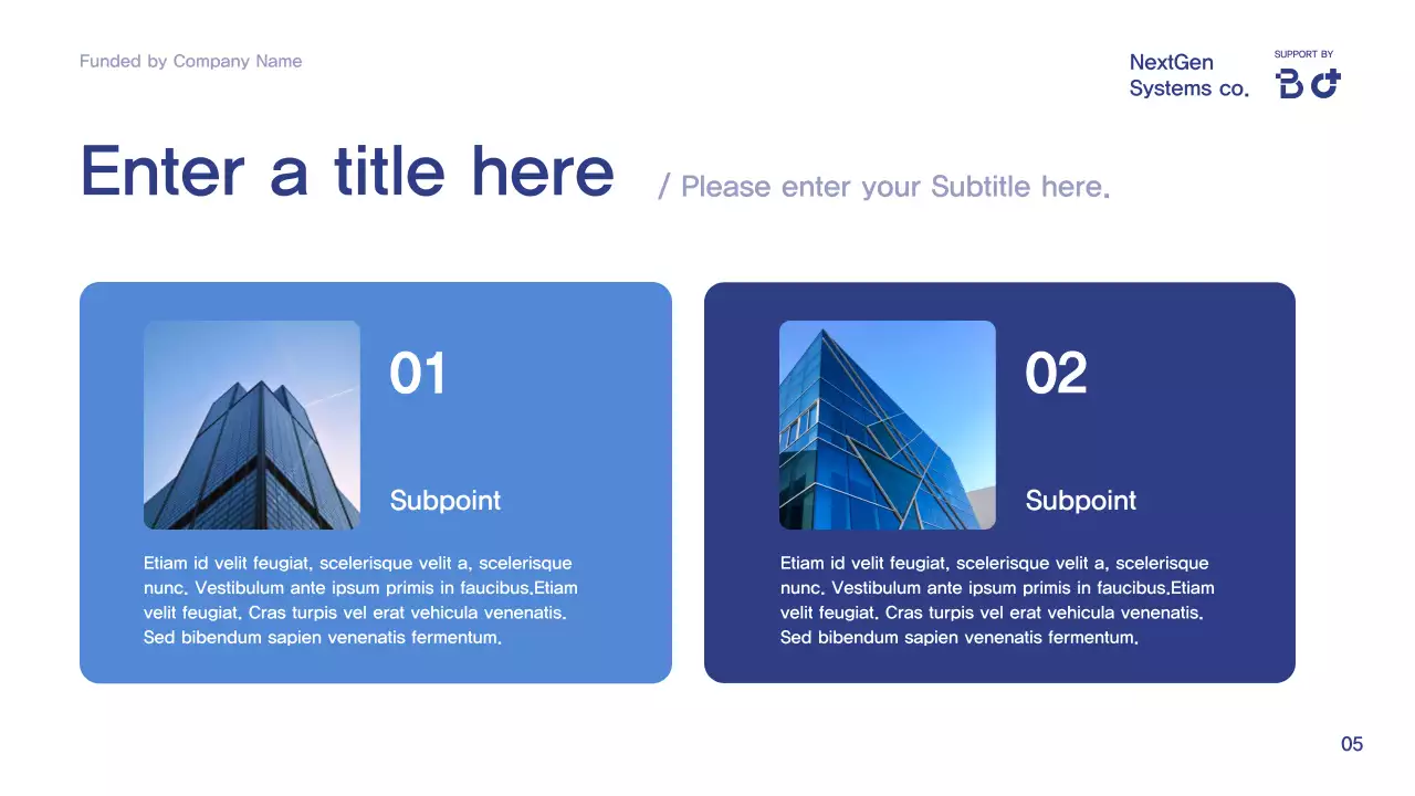 blue modern conference announcement