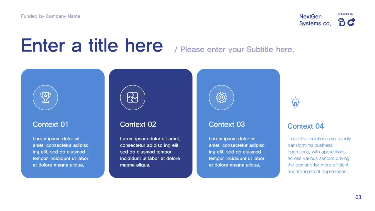blue modern conference announcement