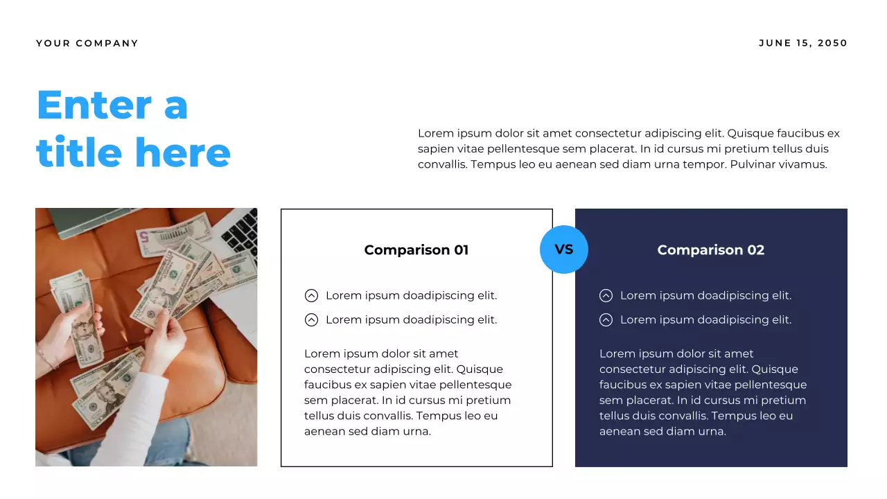 blue modern report document