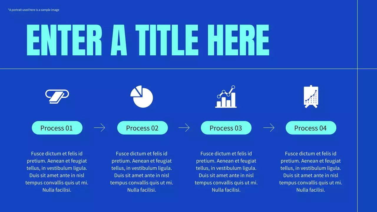 blue modern business profile