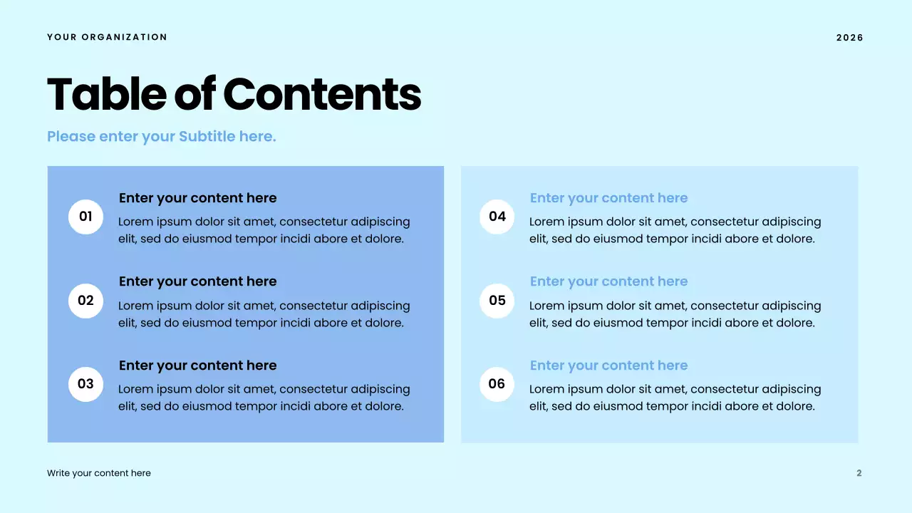 blue modern community presentation