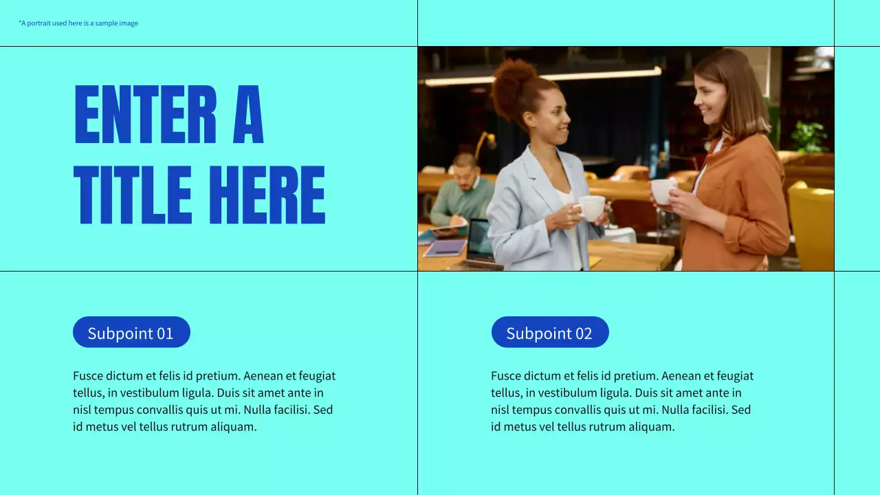 blue modern business profile