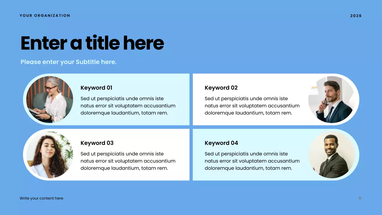 blue modern community presentation