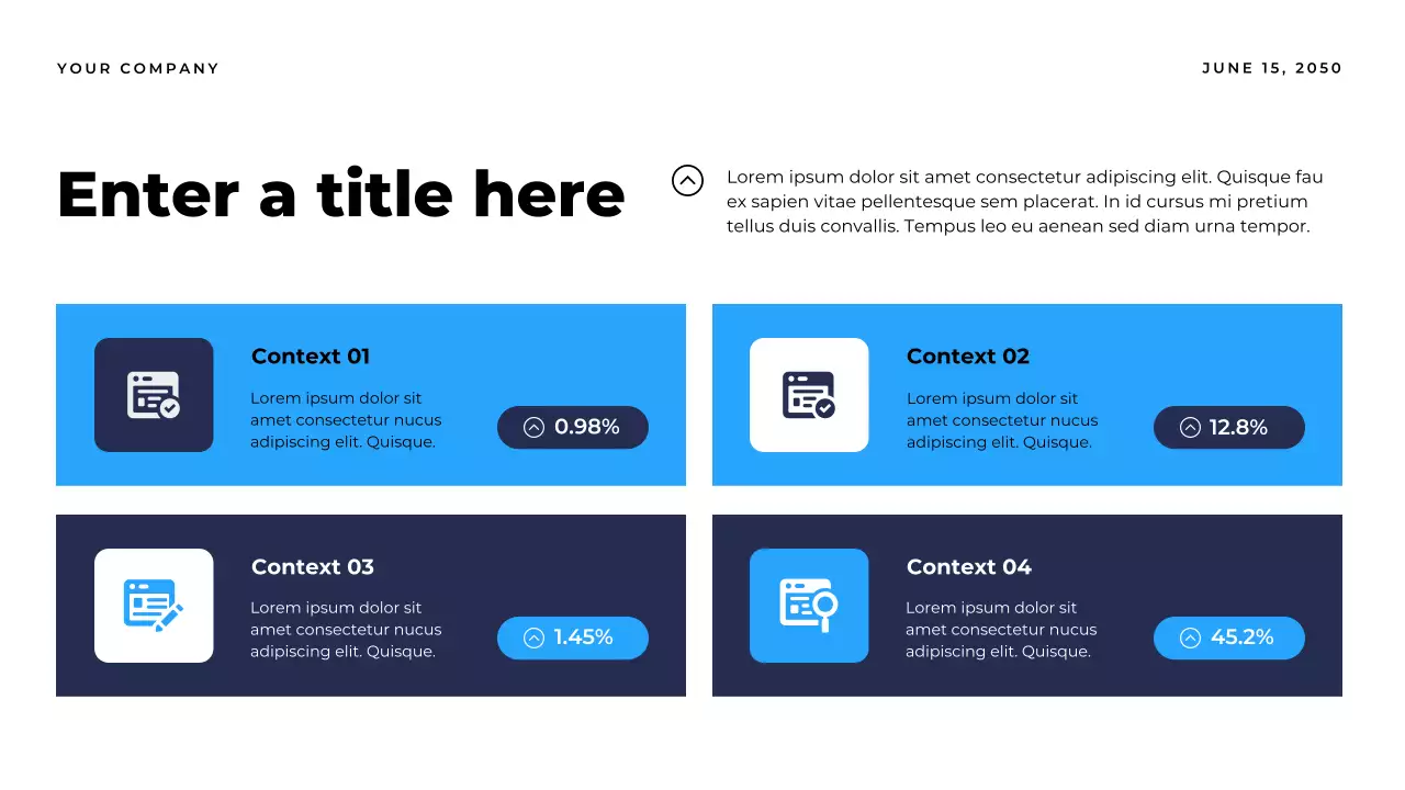 blue modern report document