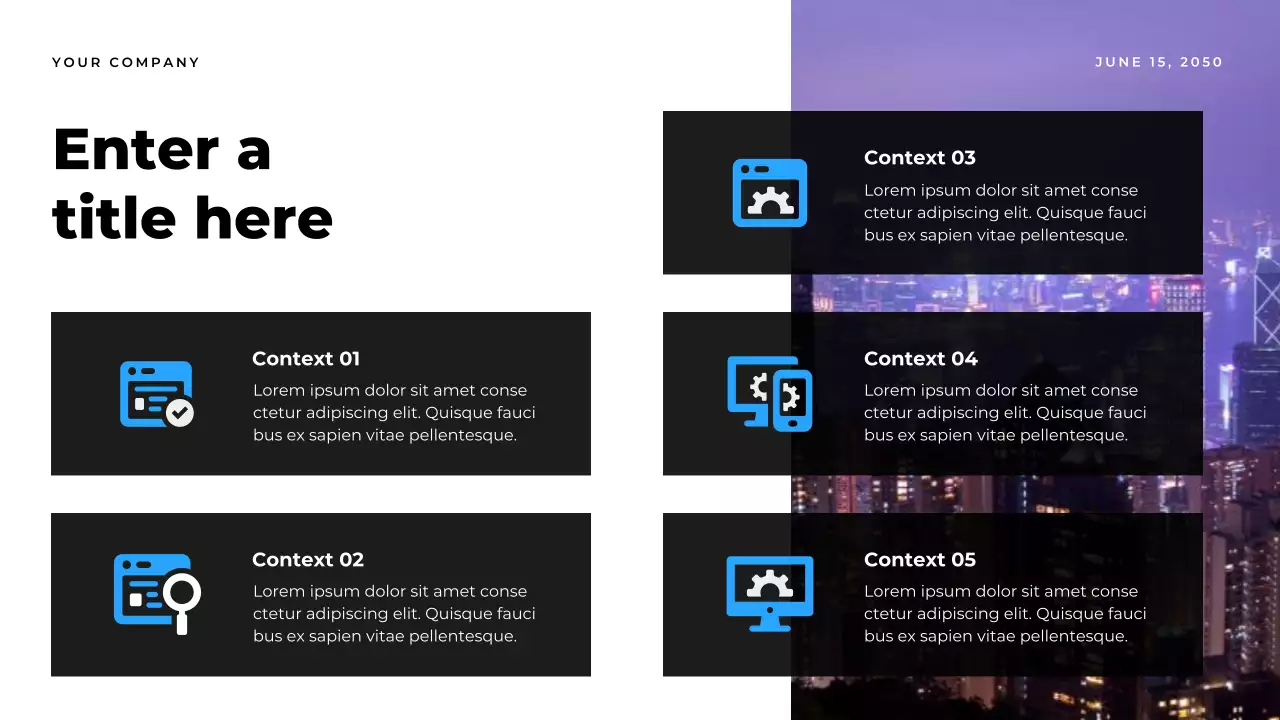 blue modern report document
