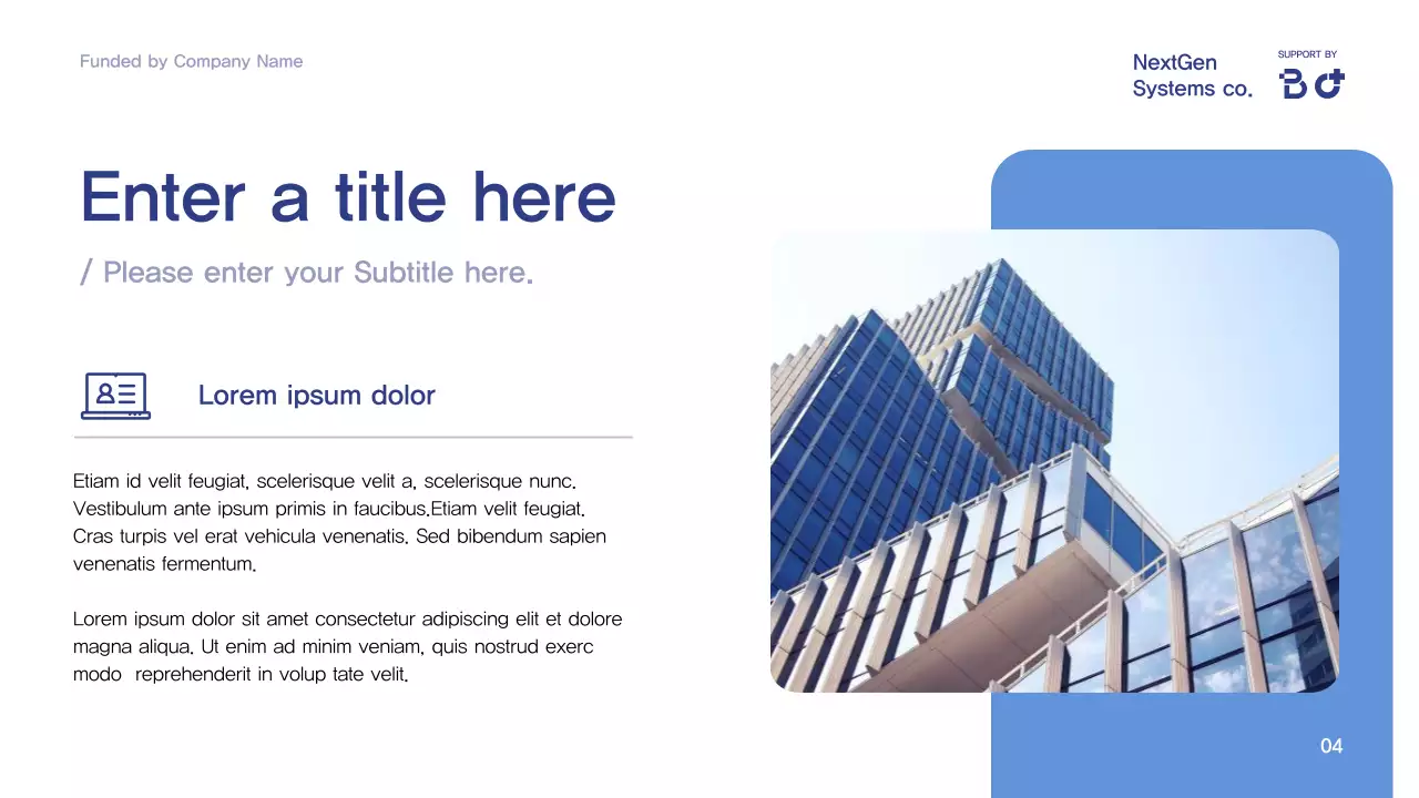 blue modern conference announcement