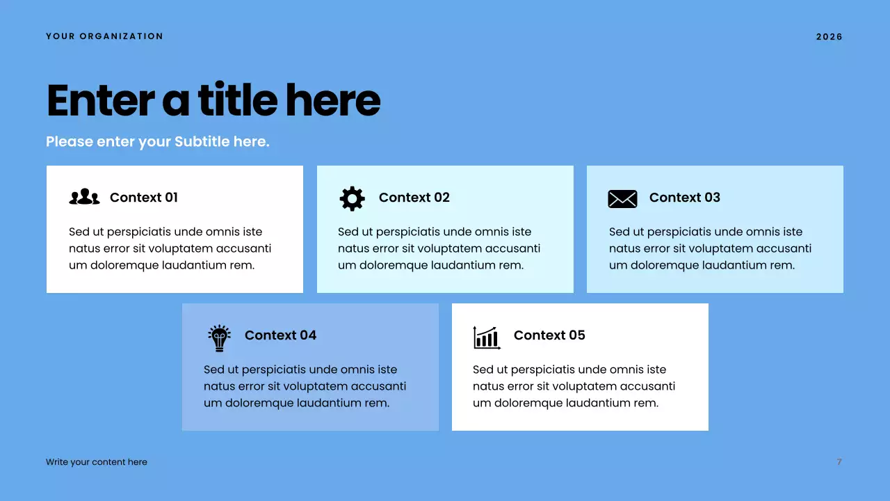 blue modern community presentation