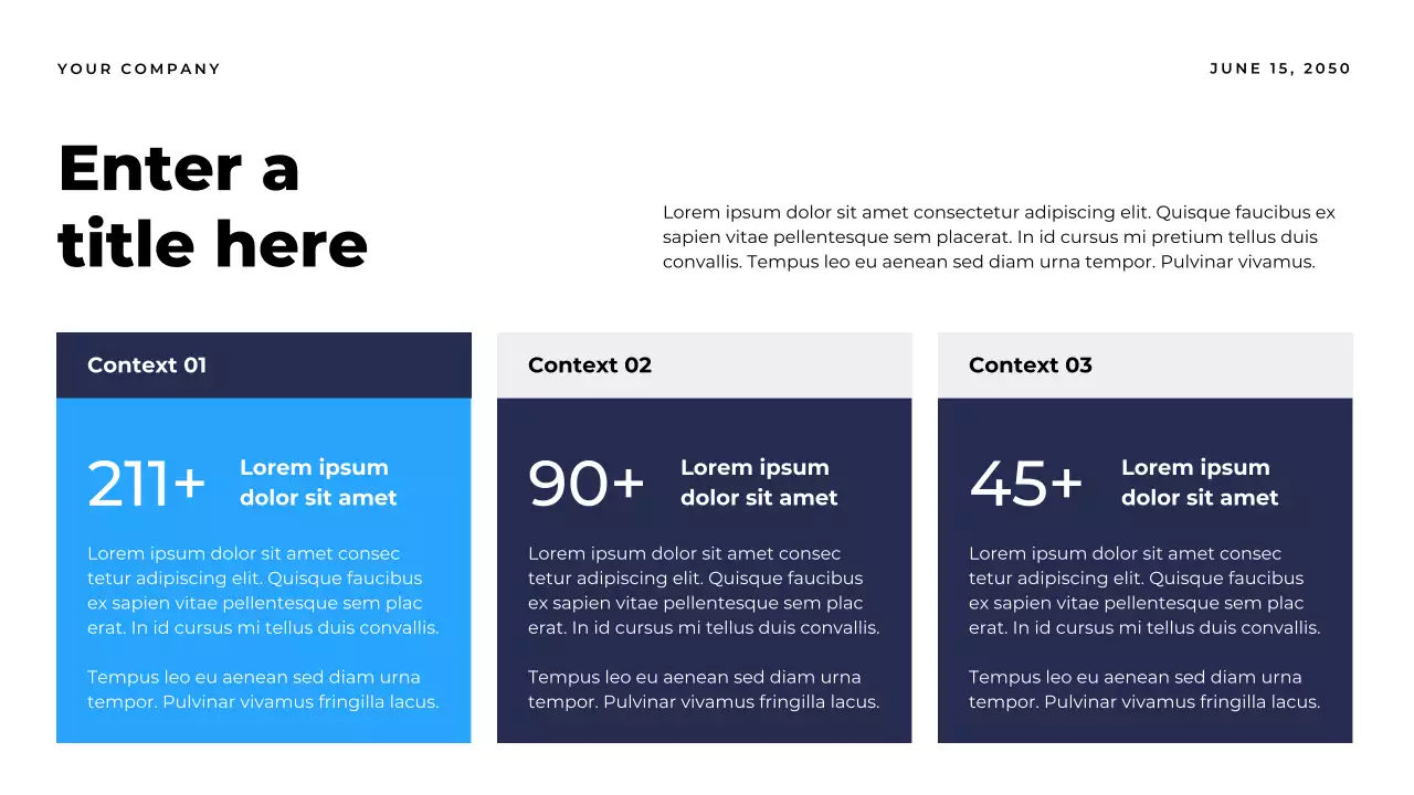 blue modern report document