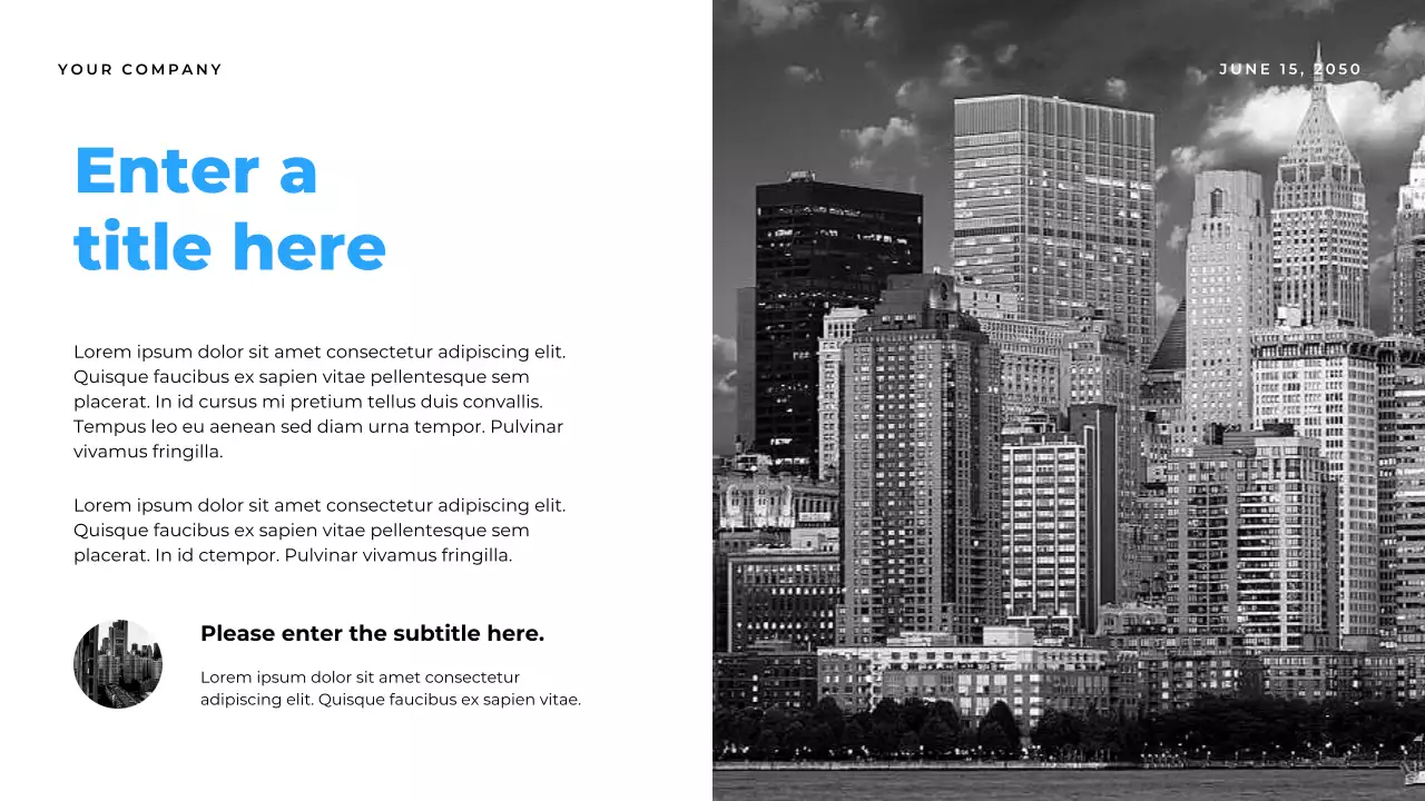 blue modern report document