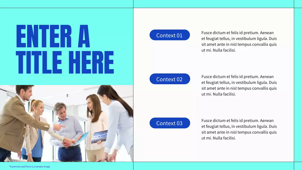 blue modern business profile