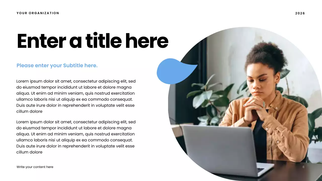 blue modern community presentation