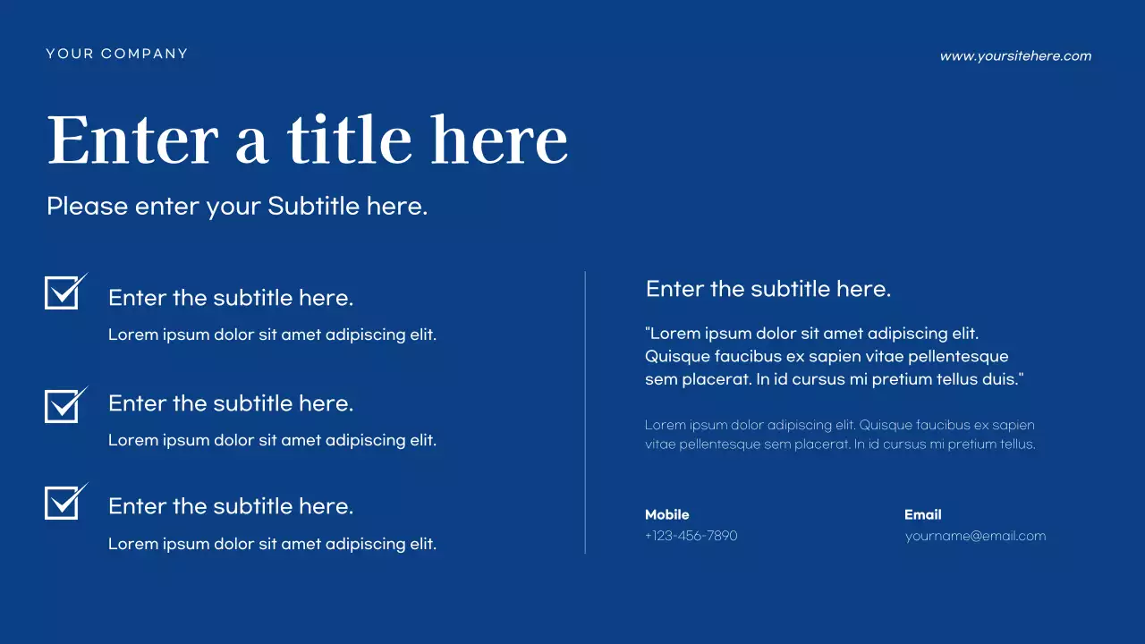 blue modern business document