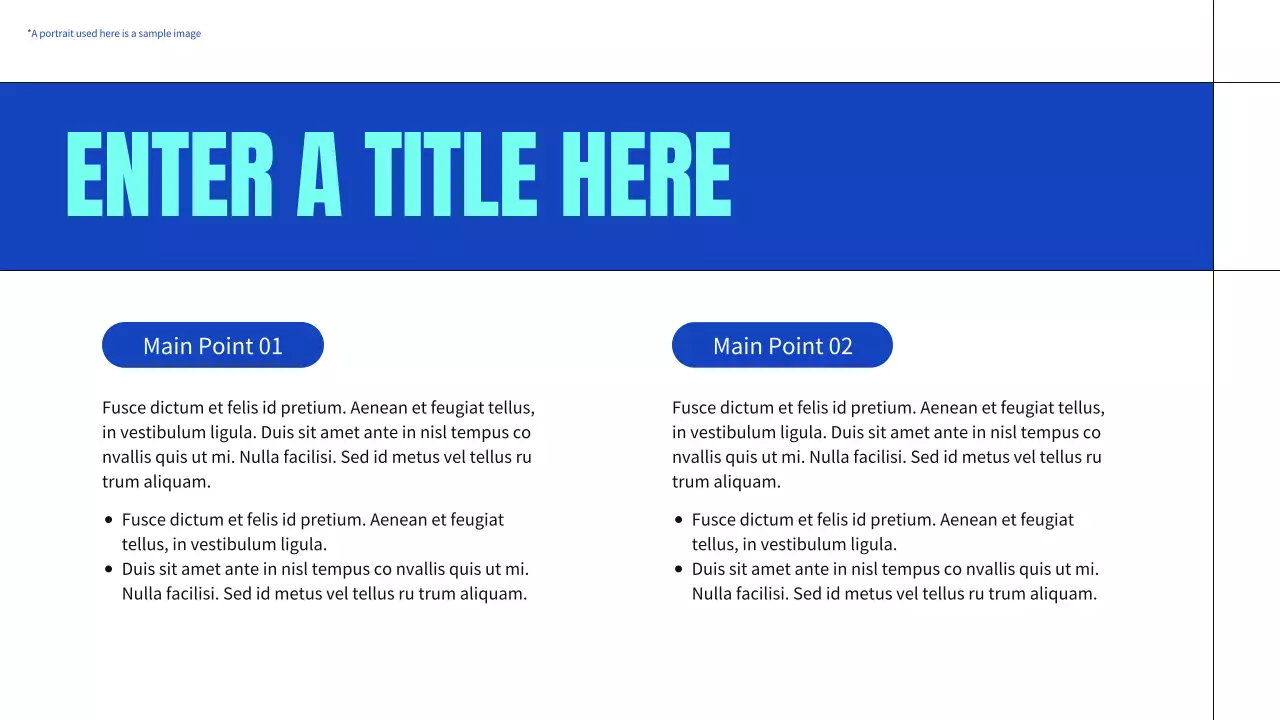 blue modern business profile