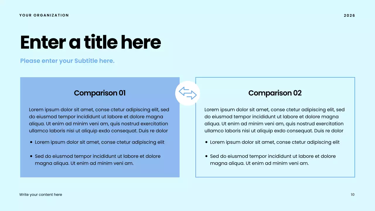 blue modern community presentation