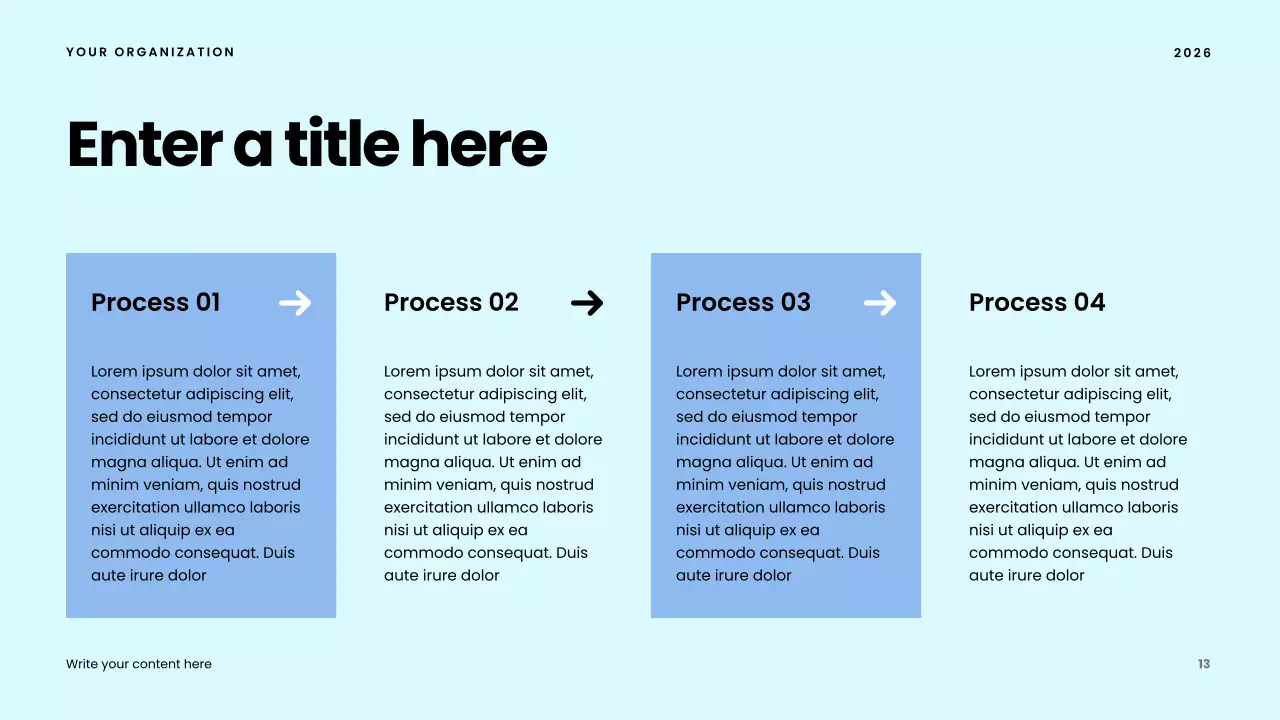 blue modern community presentation