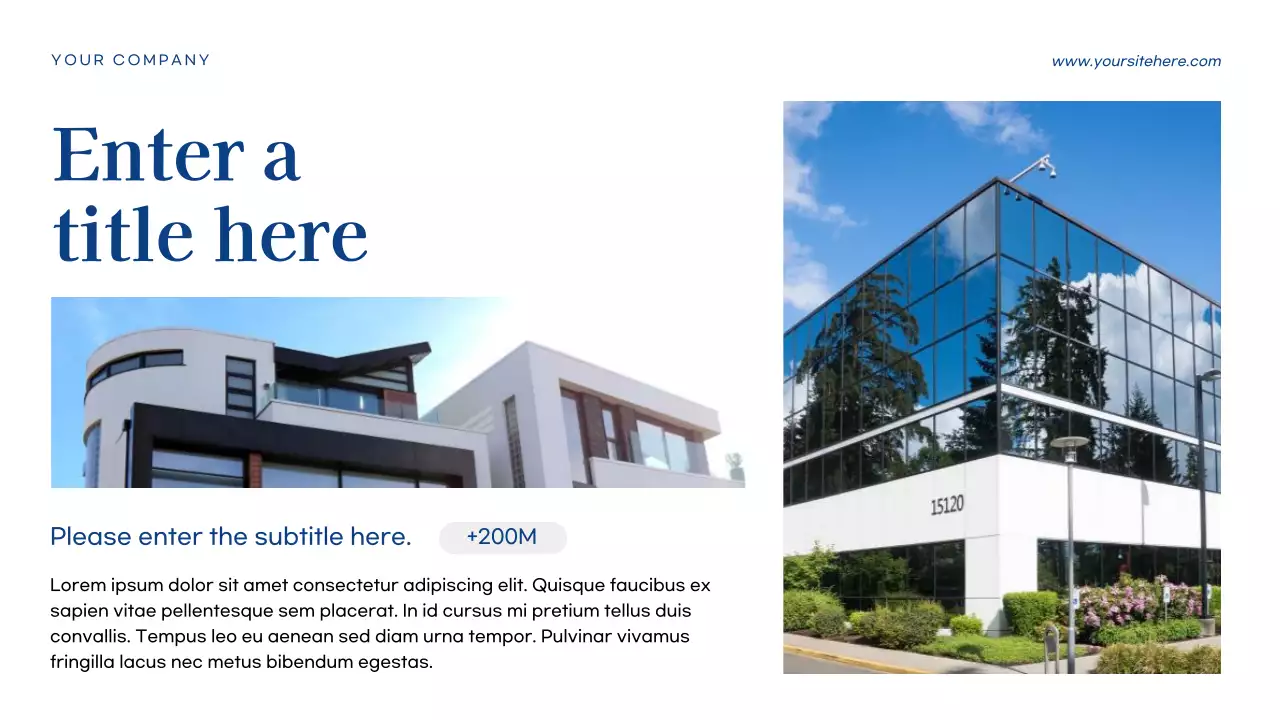 blue modern business document