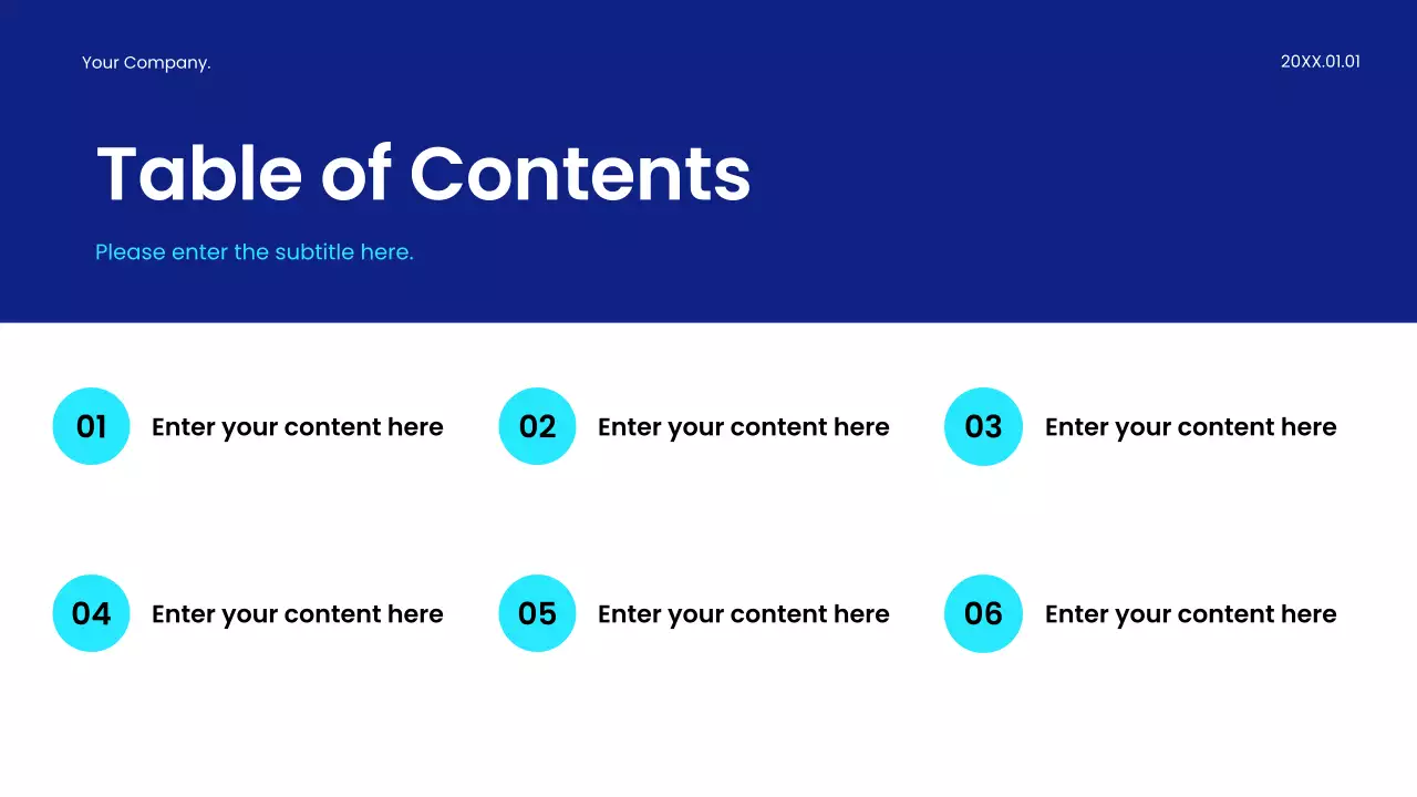 blue modern business presentation