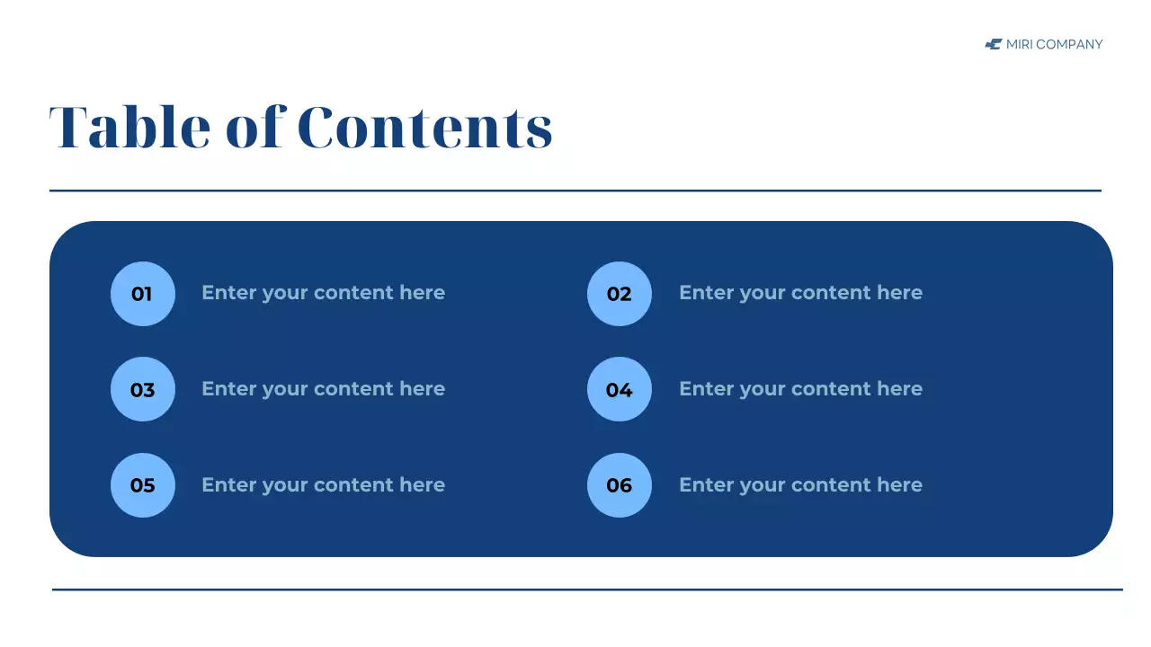 blue modern business report