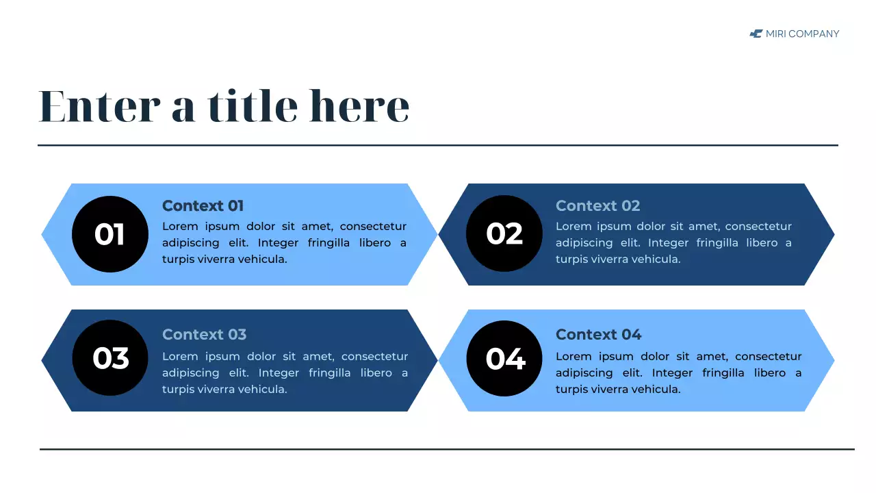 blue modern business report