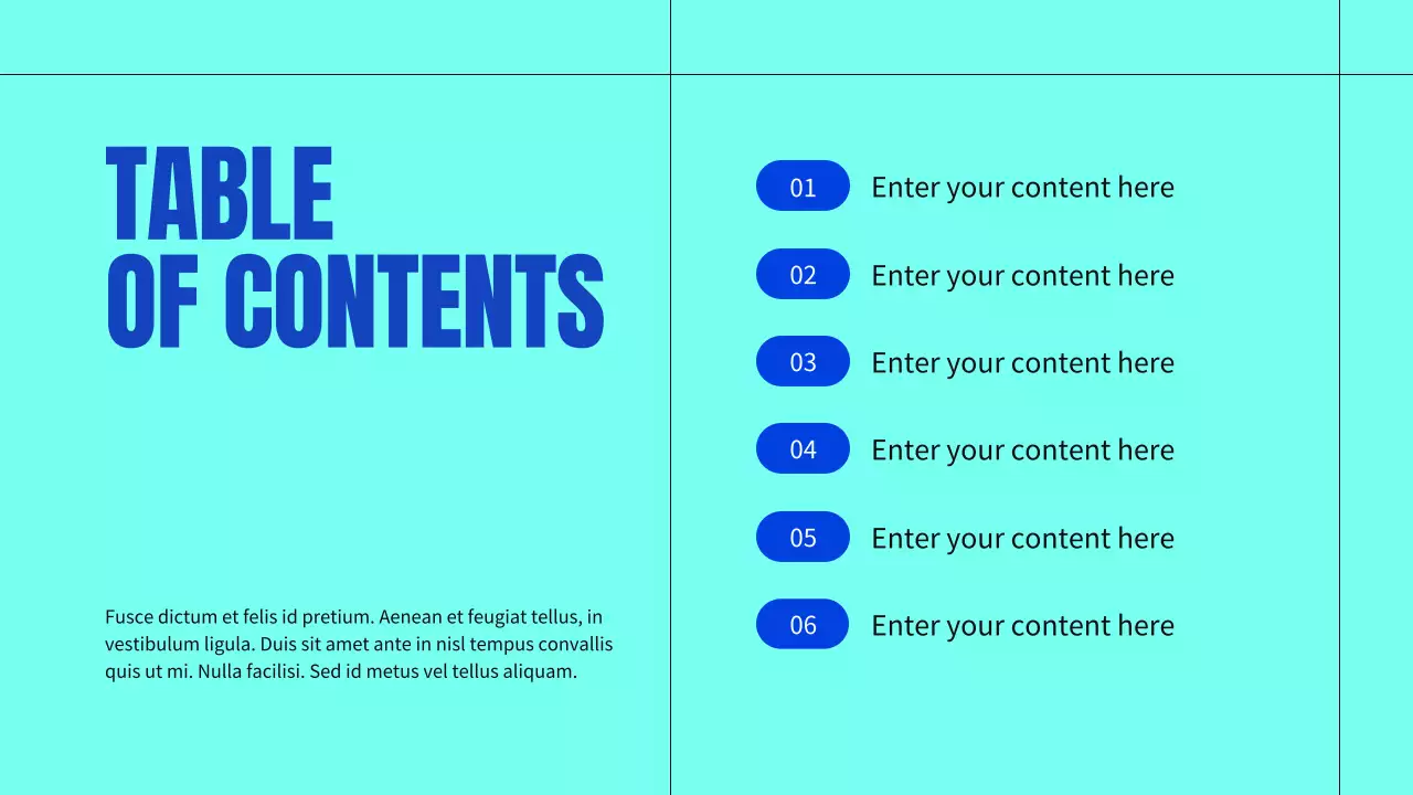 blue modern business profile