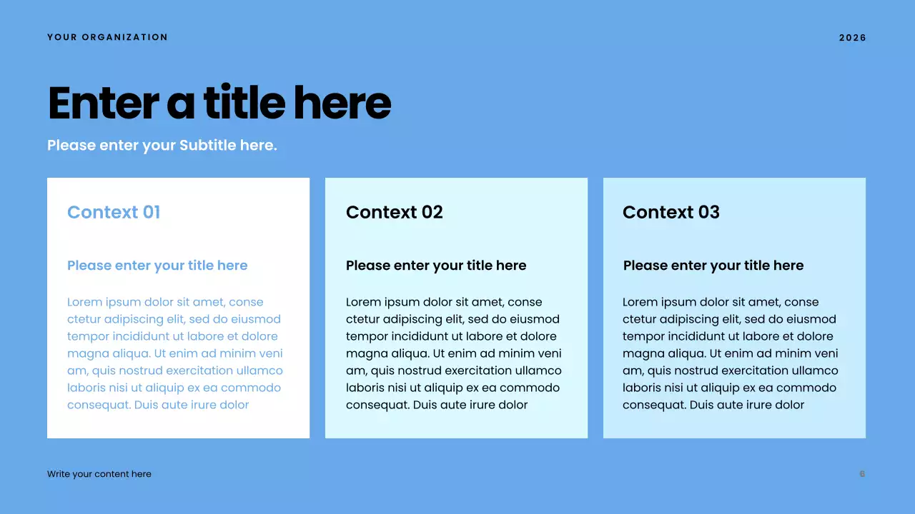 blue modern community presentation