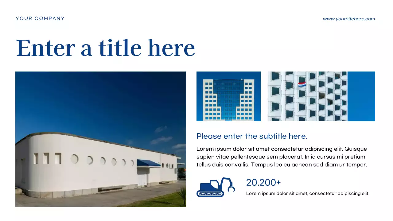 blue modern business document