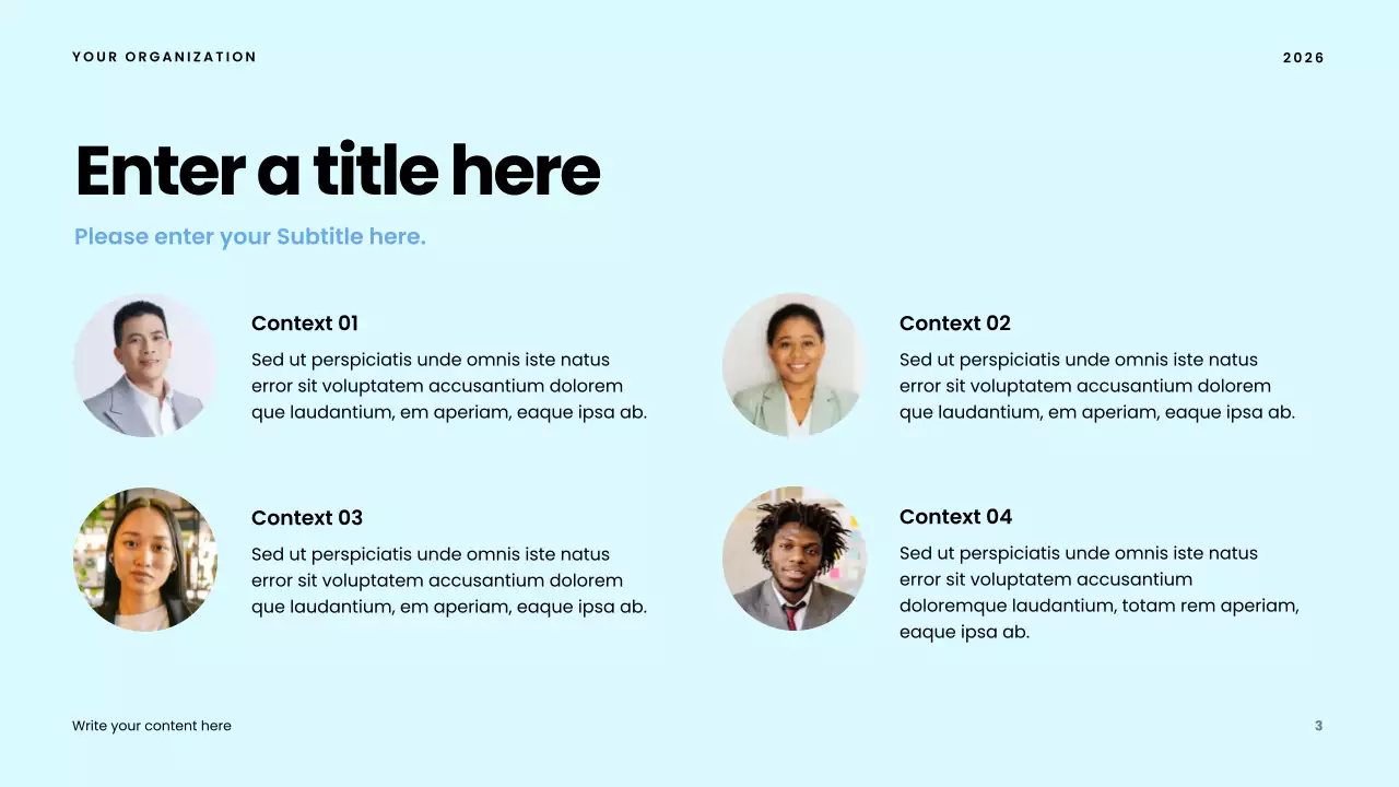 blue modern community presentation