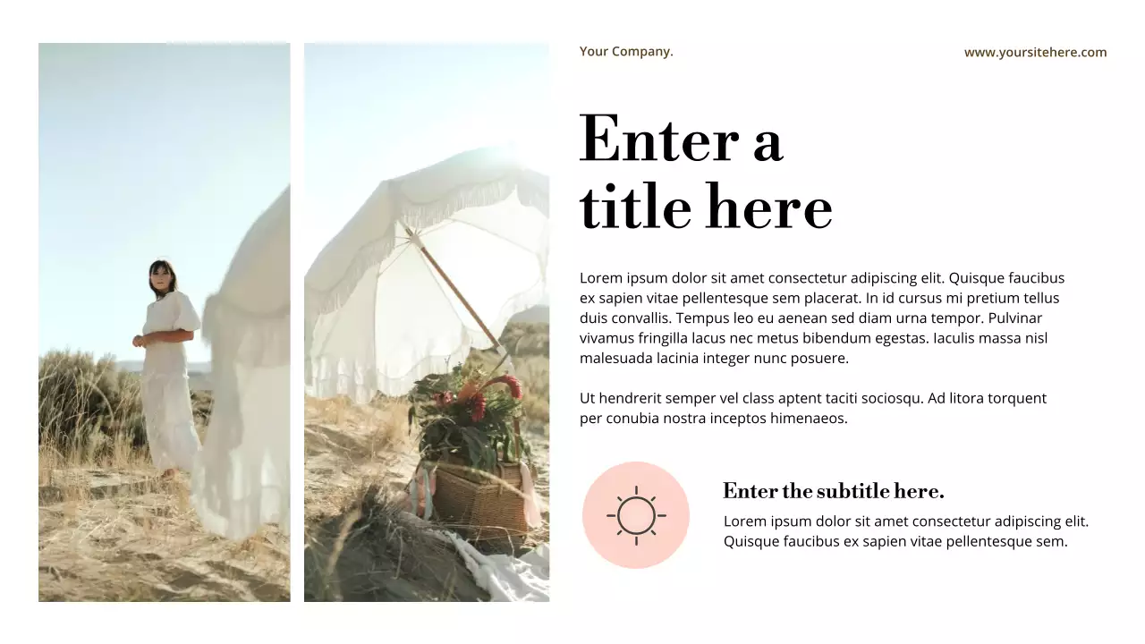 Elegant beige style philosophy announcement