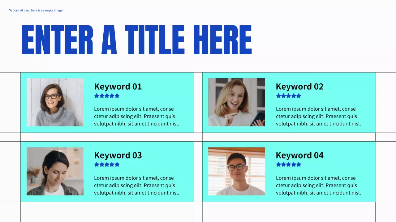 blue modern business profile