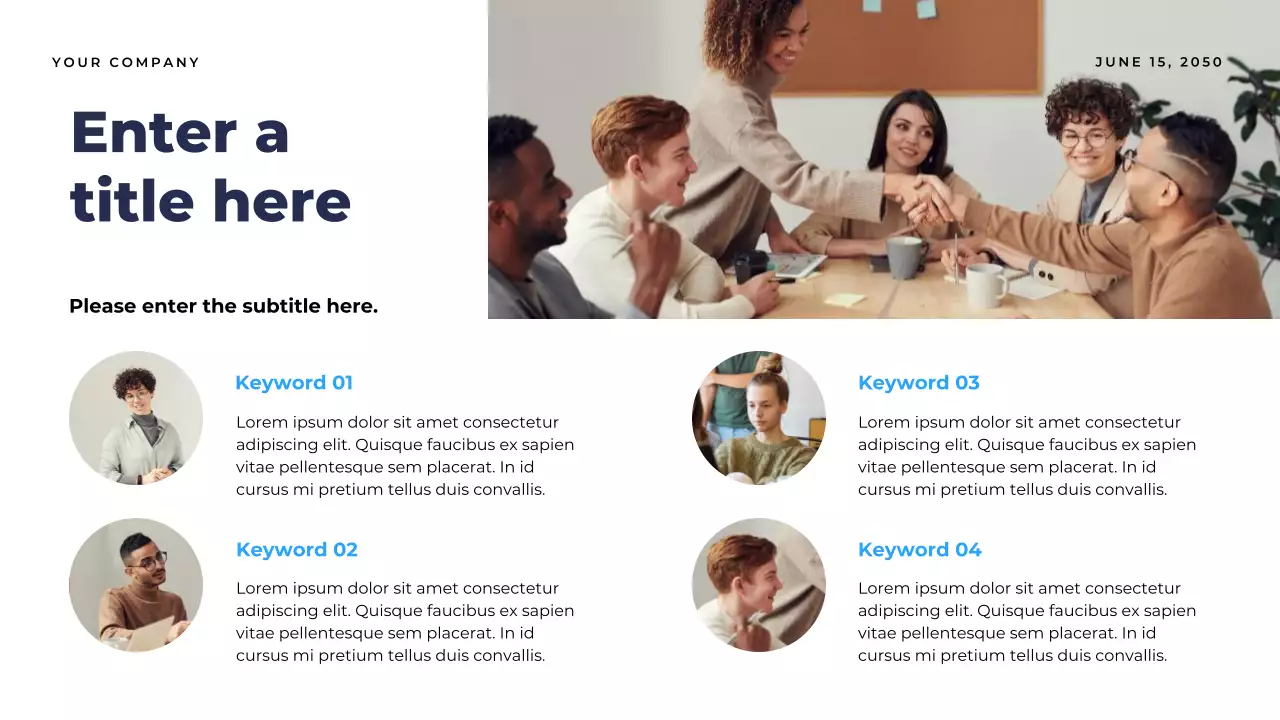 blue modern report document