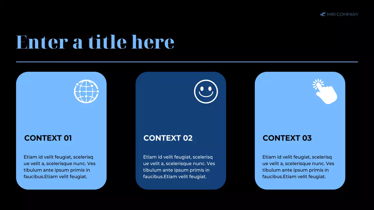 blue modern business report