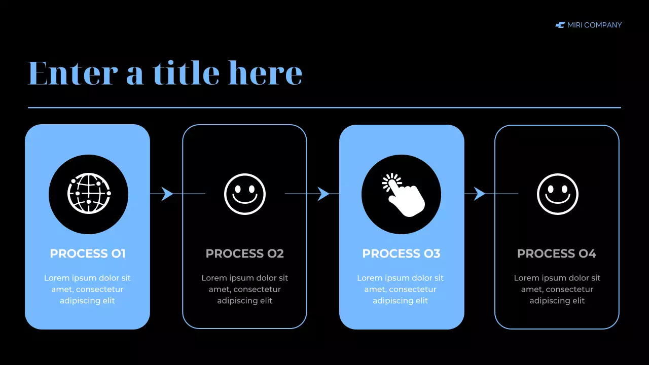 blue modern business report