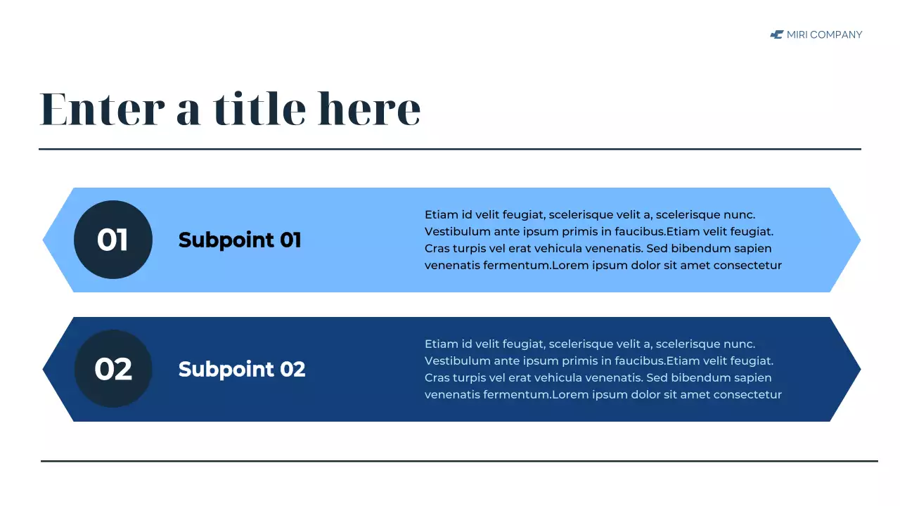 blue modern business report