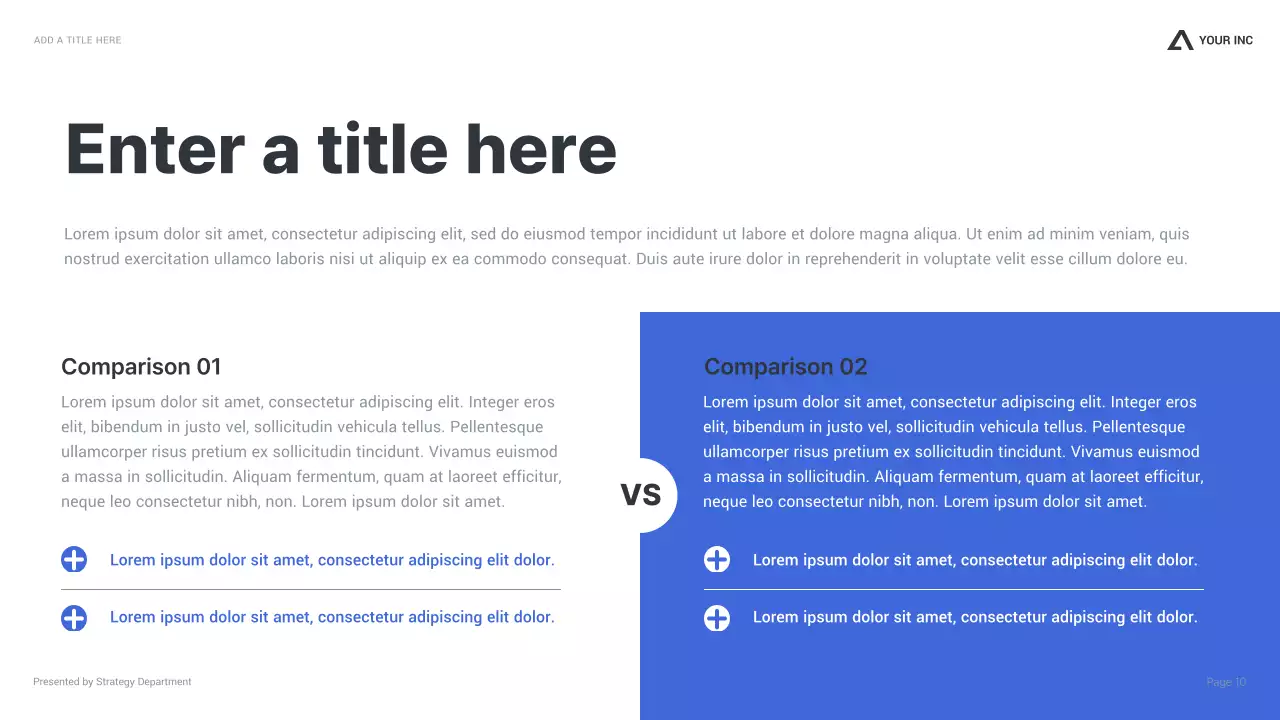 Blue Modern Business Report Presentation