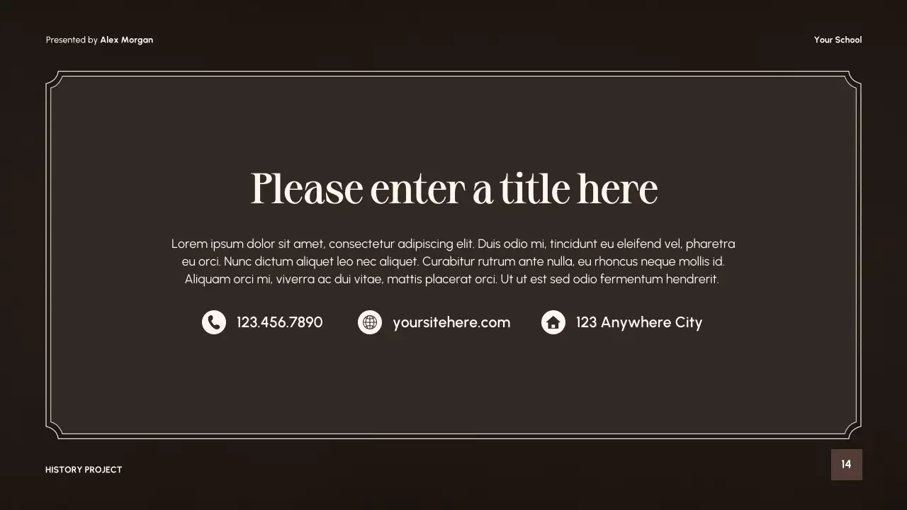 Beige Vintage Literature Presentation