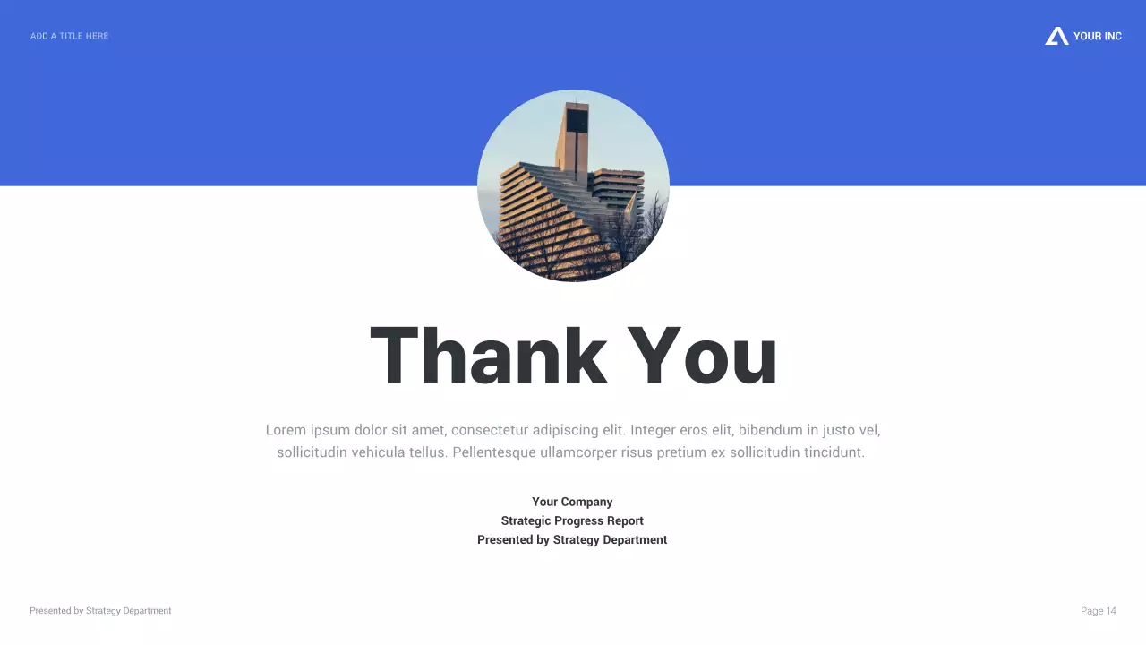 Blue Modern Business Report Presentation