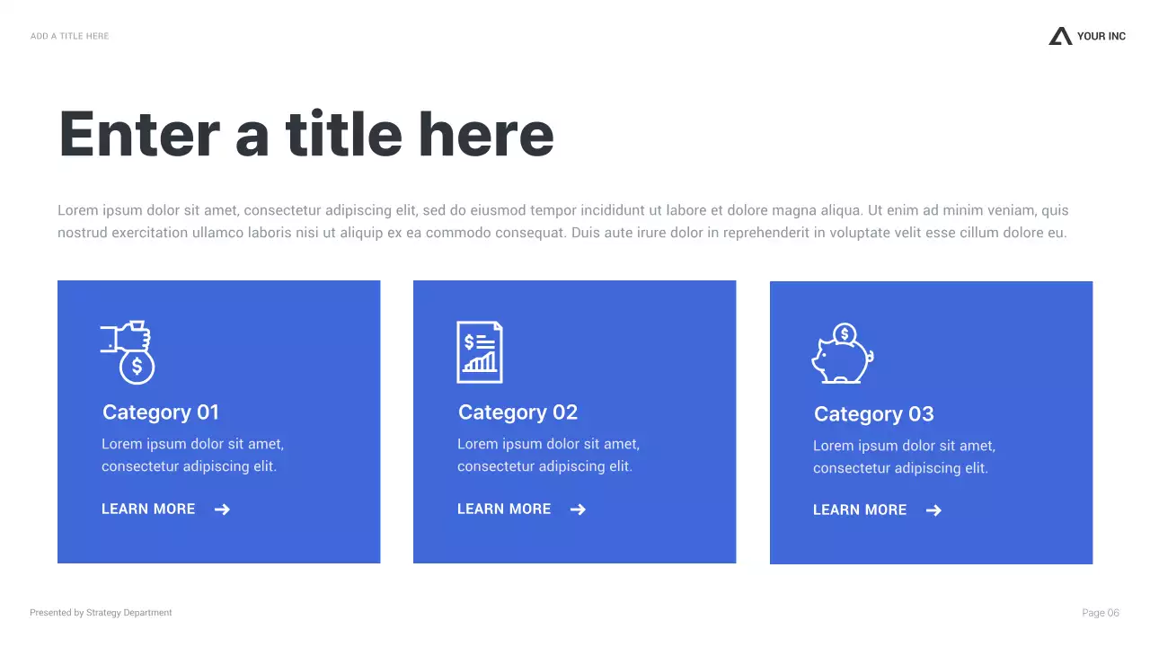 Blue Modern Business Report Presentation