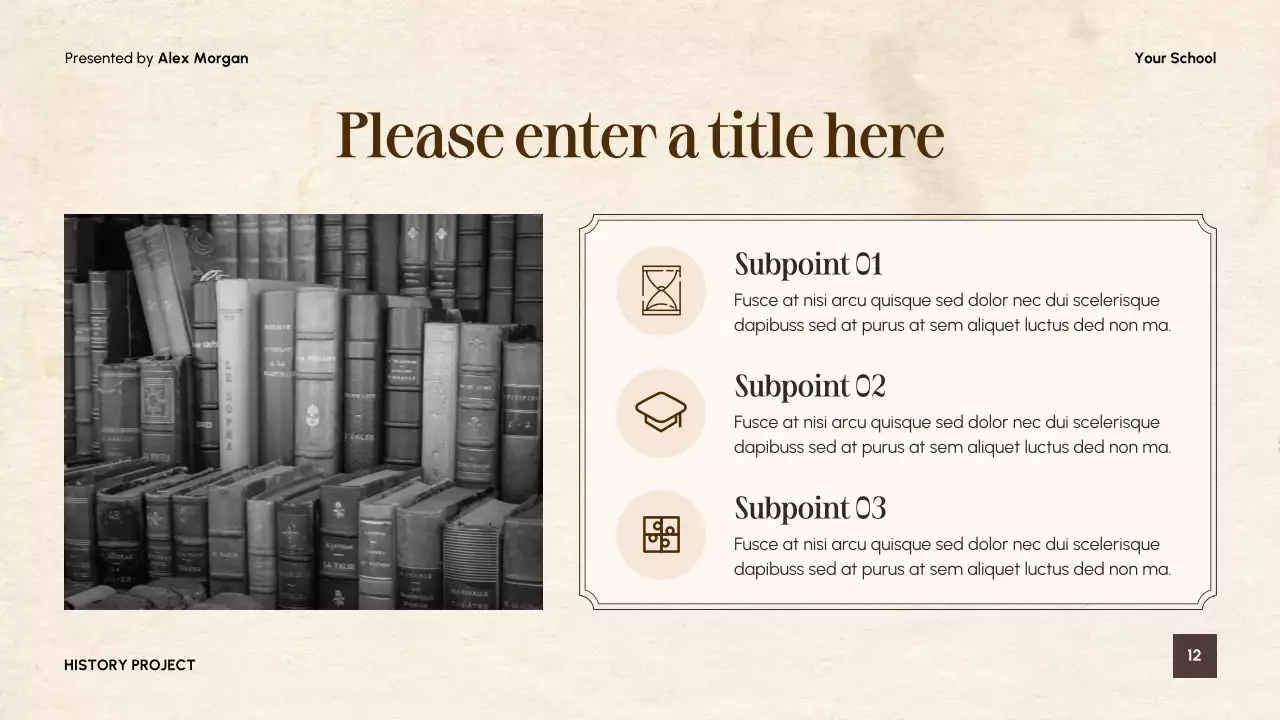 Beige Vintage Literature Presentation