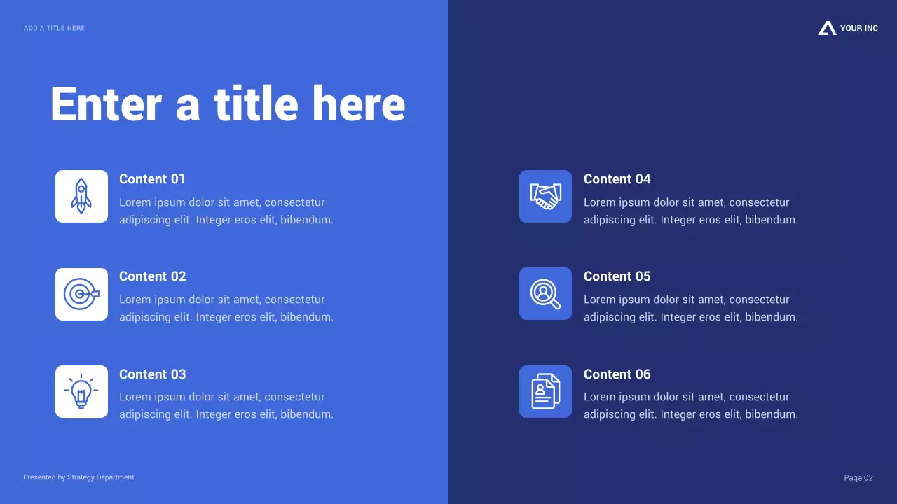 Blue Modern Business Report Presentation