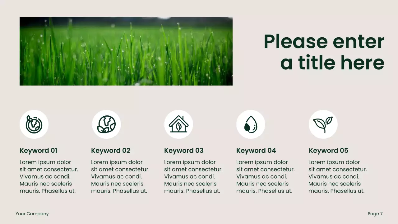 Green Modern Environmental Presentation