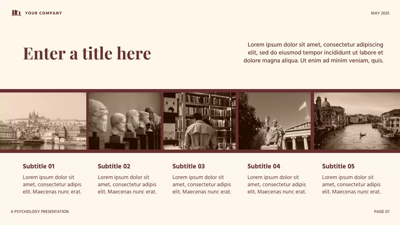 Beige Vintage Psychology Presentation