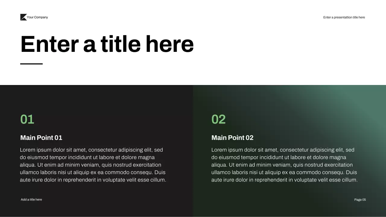 Green Modern Cyber Security Pitch Presentation