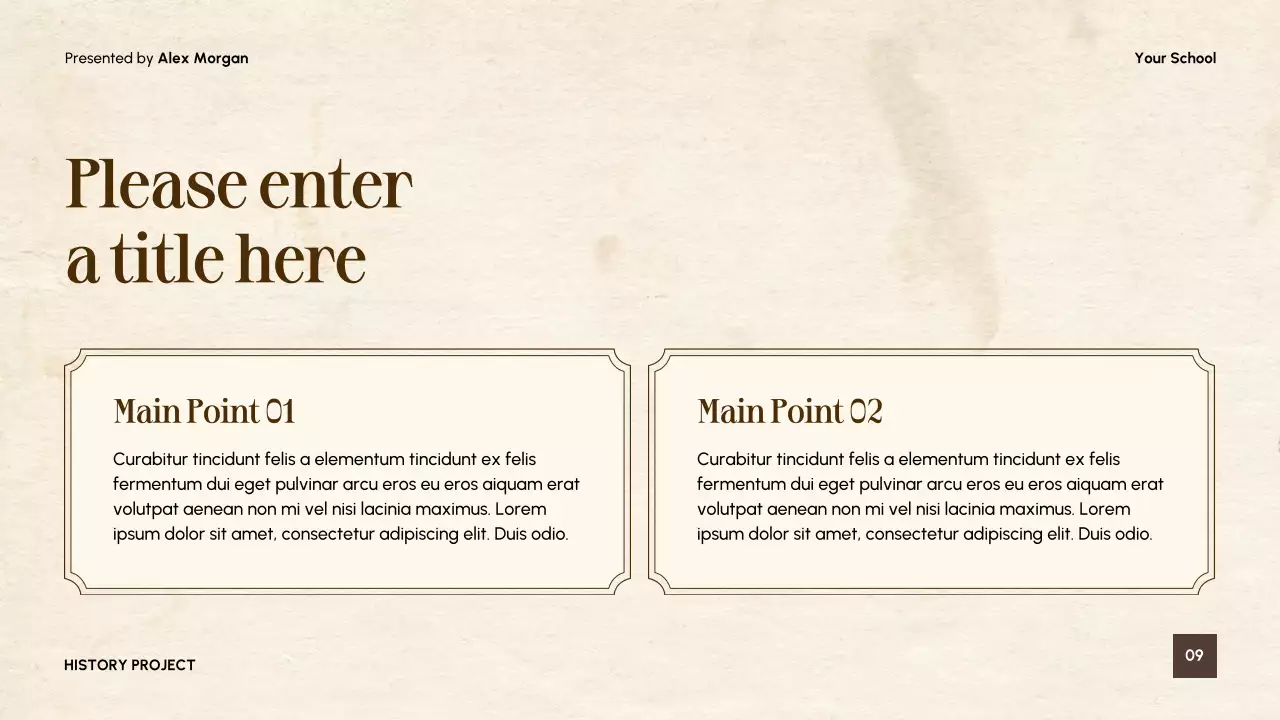 Beige Vintage Literature Presentation